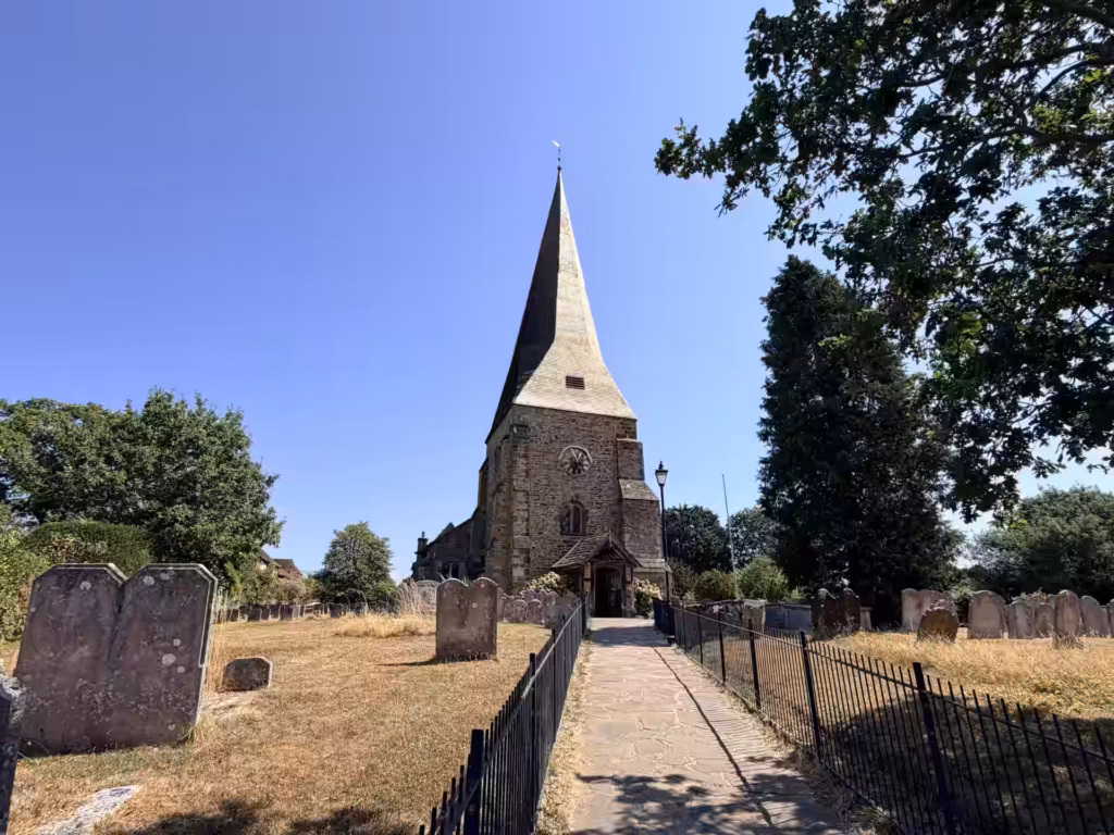 Outside of church